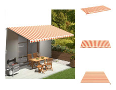 Markiser - Living Markisväv gul och orange 6x3 m