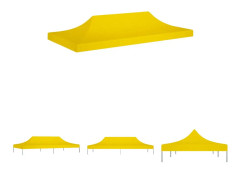 The Living Store Tak till partytält 6x3 m gul 270 g/m² - Tak till partytält & lusthus