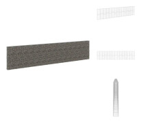Staket - Living Gabionmur galvaniserat stål 900x30x200 cm