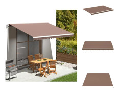 Markiser - Living Markisväv brun 4,5x3 m