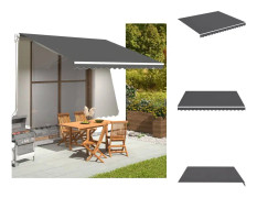 Markiser - Living Markisväv antracit 4x3,5 m