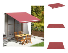 Markiser - Living Markisväv vinröd 4x3 m