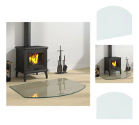 Glas - Living Glasskiva för öppen spis 80x60 cm