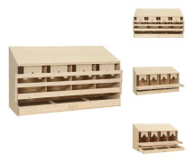 Äggkläckningsmaskiner - Living Värprede 4 fack 106x40x59 cm massiv furu