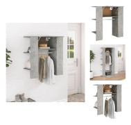 Förvaringsskåp & garderober - Living Hallskåp betonggrå 97,5x37x99 cm konstruerat trä