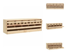 Äggkläckningsmaskiner - Living Värprede 5 fack 117x33x38 cm massiv furu