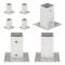 Stolpfot 4 st galvaniserad metall 71 mm - Stolpankare - Stolpfot - Home & Living