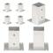 Stolpfot 4 st galvaniserad metall 81 mm - Stolpankare - Stolpfot - Home & Living