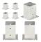 Stolpfot 4 st galvaniserad metall 101 mm - Stolpankare - Stolpfot - Home & Living