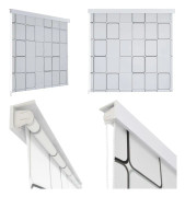 Rullgardin för dusch 100x240 cm fyrkant - Duschdraperi - Duschdraperier - Home & Living
