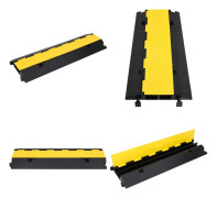 Kabelbrygga med 2 kanaler 100 cm gummi - Kabelskydd - Skyddsramp - Home & Living