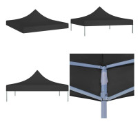 Tak till partytält 3x3 m svart 270 g/m² - Tak Tält - Tak Partytält - Home & Living