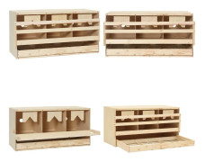 Värprede 3 fack 72x33x38 cm massiv furu - Värprede - Värp Rede - Home & Living
