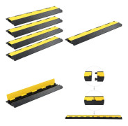 Kabelskydd 4 st 2 kanaler gummi 101,5 cm - Kabelskydd - Kabelramp - Home & Living
