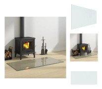 Glas - Living Glasskiva för öppen spis rektangulär 100x50 cm