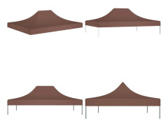 Tak till partytält 4x3 m brun 270 g/m² - Tak Tält - Tak Partytält - Home & Living