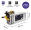 Qoltec Monolith 50350 - Nätaggregat (intern) - 80 PLUS Platinum - AC 180-240 V - 1850 Watt - aktive PFC - grå