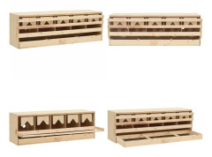 Värprede 5 fack 117x33x38 cm massiv furu - Värprede - Värp Rede - Home & Living