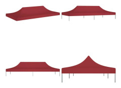 Tak till partytält 6x3 m vinröd 270 g/m² - Tak Tält - Tak Partytält - Home & Living