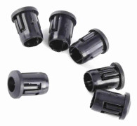 5mm LED-lamphållare, 50 st, Nylon, Svart, Klippfäste, Bezelmontering, Användbar