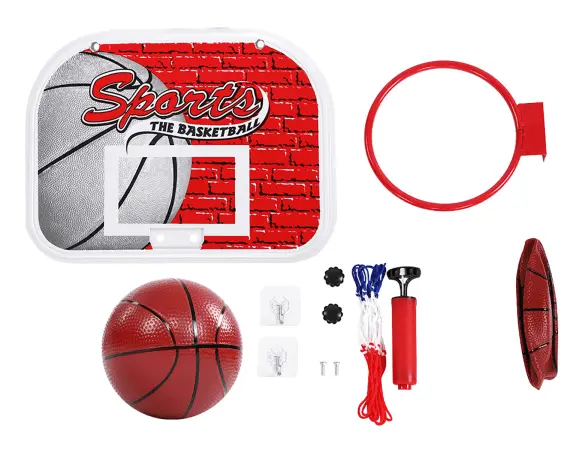 Inomhus barn mini basketsystem Backboard Hoop Kit Dörr Väggmonterad set (stor)