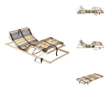 The Living Store Elektrisk ribbotten med 42 ribbor 7 zoner 90x200 cm