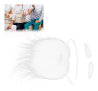 Santa skägg set roliga vita falska tomte mustascher accessoarer för julfest
