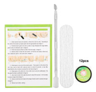 12 st professionella nagelkorrigeringsstickers pedikyr paronychia återhämtning fotvård verktyg