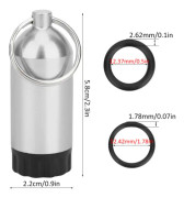 Dyktubventiltätningsring O-ringar Minitubförvaringsflaska ELLER MT02(Silver )