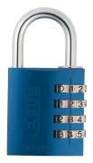 Hänglås med kod / kombinationslås ABUS 145/40, Ø6 mm, blå