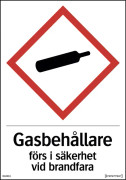 SKYLT GASFLASKOR
