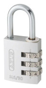 Hänglås med kod / kombinationslås ABUS 145/30, Ø5 mm, silver