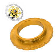 MEIJUN Centerlock låsring Center Lock hjulset nav barrel axel skivrotor låsring för cykel mountainbike guld