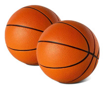 5” Gummimini-basketboll för Mini-basketkorg, 2-pack, Säker & Tyst Liten Basketboll för Över Dörren Mini-basketkorg Set