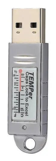 USB Termometer Temperatursensor Data Logger Recorder För PC Windows XP Vista/7
