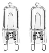 20 st G9-halogenlampa 40w Dc230v inomhushalogen G9-lampa Kristalllampa {DB}