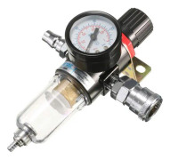 1/4 " Luftkompressorfilter Vattenavskiljare Fångstverktygssats med Mätare Regulator