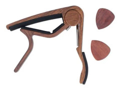HURRISE Gitarrtillbehör Gitarr Capo Liten bärbar Silent Silent Pad Spring Capo för gitarr