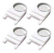 Honey Bee-matare med främre ingång och lock för att mata bin med vatten eller sockersirap från framsidan av Hives i biodling - 4-pack
