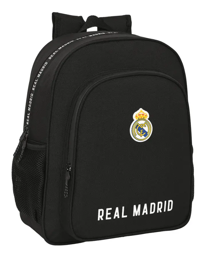 Skolryggsäck Real Madrid C.F. Corporativa Svart 32 X 38 X 12 cm