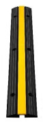 Ramp, PVC, Fartbump, 10000 kg, 1 kanal, 4st, svart