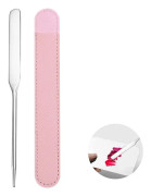 INF Dual-Ended Nail Art blandningsspatel med läderfodral