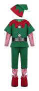Jul Cosplay Barnkläder Xmas Festklänning Pojkar Flickor Nyår Jultomten Juldräkt Grön tomte