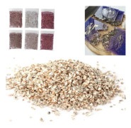 Glittrande glasglitter DIY oregelbundna glasflisor krossat glasformfyllnadsdekoration