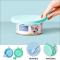 2 stycken Couvercle en Silicone pour Nourriture pour Chiens Couvercle Silikon Chat Chien Nourriture Animal Couvercles med 2 cuillères Convient à