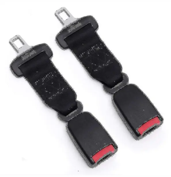 Säkerhetsbälten 2-pack Universal bilbältesförlängare Justerbar säkerhetsbältesförlängningsrem 23cm DB