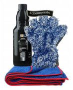 Tvätt och rengöring av bil med ADBL shampoo PRO + biltvättstillbehör