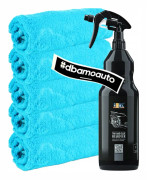 Rengöring av bil med ADBL Tar Glue Remover för att ta bort tjära, lim + mikrofiber