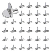 80 st Hyllklämmor 5 mm Hyllklämmor Hyllstödpinnar Pin Hyllstift Hyllstöd Skåp Kontorshyllor DIY Rostfritt Stål Sunmostar