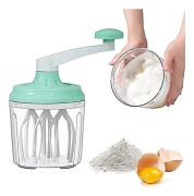 Handvisp, handvisp 1200 ml roterande visp, handhållen äggkrämvisp Skummaskin, för bakning köksredskap